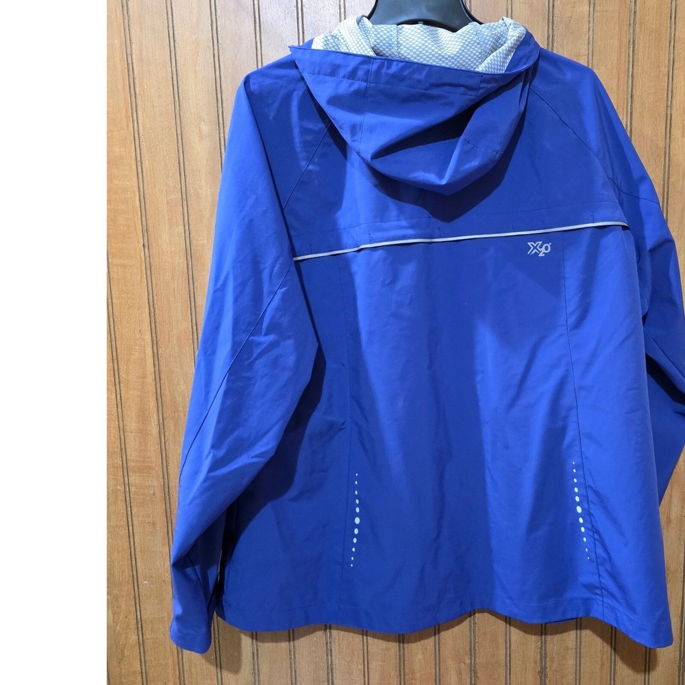 Free Country Lightweight Rain‎ Jacket Hooded Full Zip Activewear Purple  XL - Picture 2 of 8